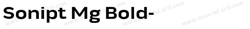 Sonipt Mg Bold字体转换